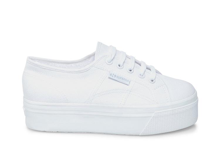 Superga 2790 Acotw Total White - Womens Superga Platform Shoes